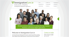 Desktop Screenshot of immigrationlaw.ie